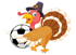 CJSL Thanksgiving Turkey Logo - Soccer League